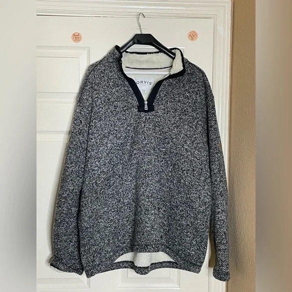 Orvis Mens Signature Quarter Zip Pullover Sweater (gray ,XXlarge )‌‌‌‌‌‌‌‌‌‌ - Picture 9 of 11
